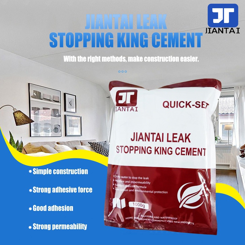 WaterProof Cement 3 Mins Quick Dry Simen Kalis Air Cepat Kering 1Kg Untuk Lantai/Dinding/Atap/Tiles Repair