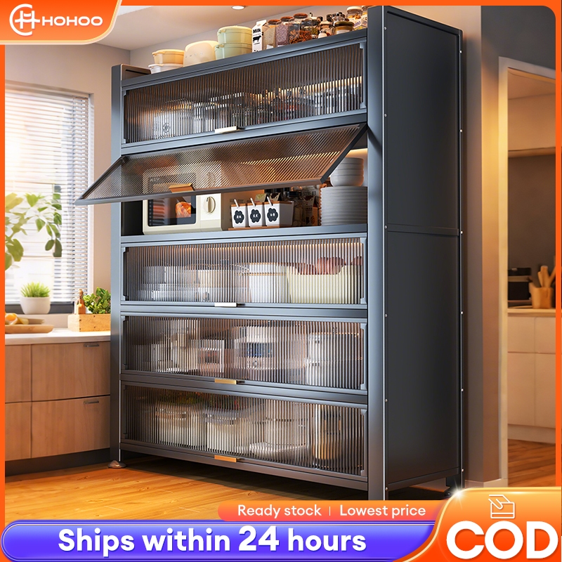 Kitchen Cabinet Rak Dapur Rak pinggan Mangkuk Bertutup Kitchen Organizer Kabinet Dapur Cabinet 防尘储物柜