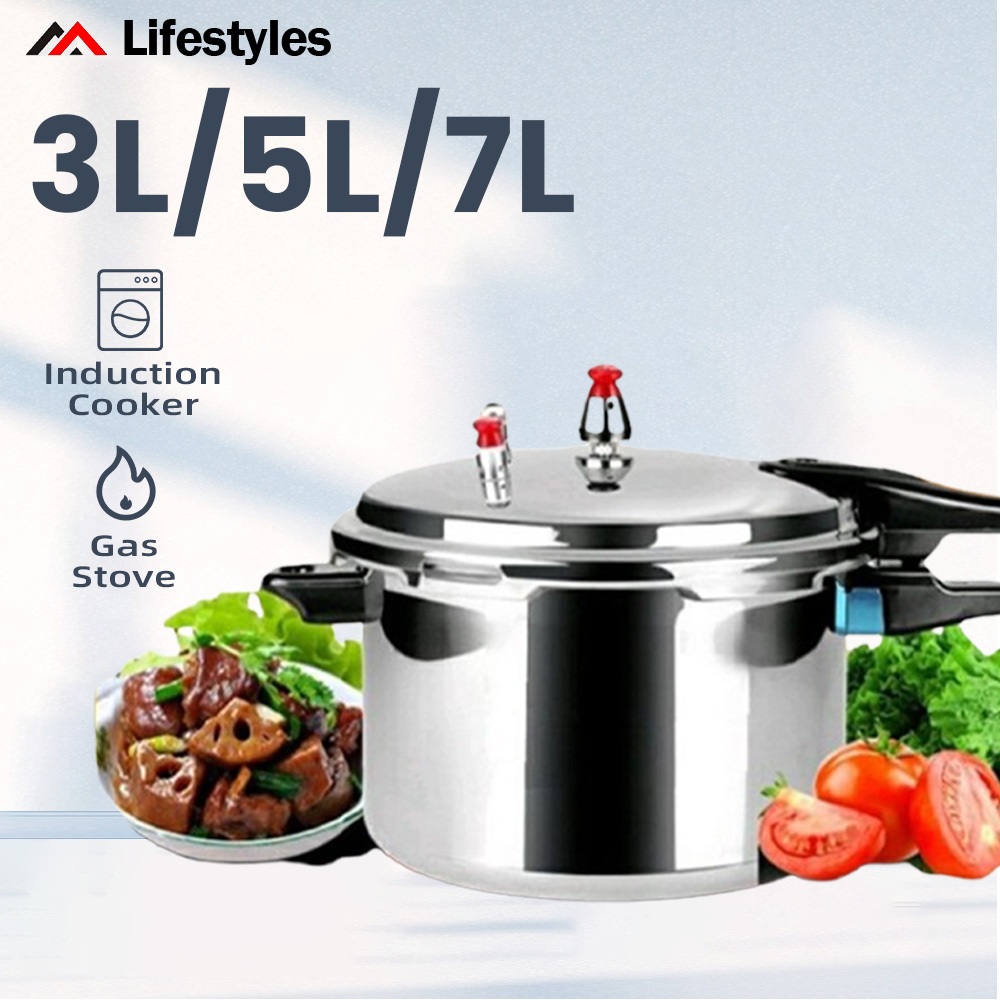 【New】High Quality 7LPressure Cooker Home Food Cook Makanan Kitchen Cooking Pot Cookware Periuk不锈钢压力锅