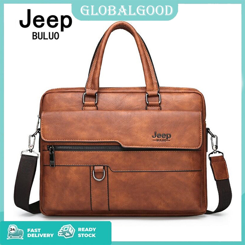 New Retro Men Solid Color Bag Waterproof business bag Faux Leather Briefcase Large Capacity Tote