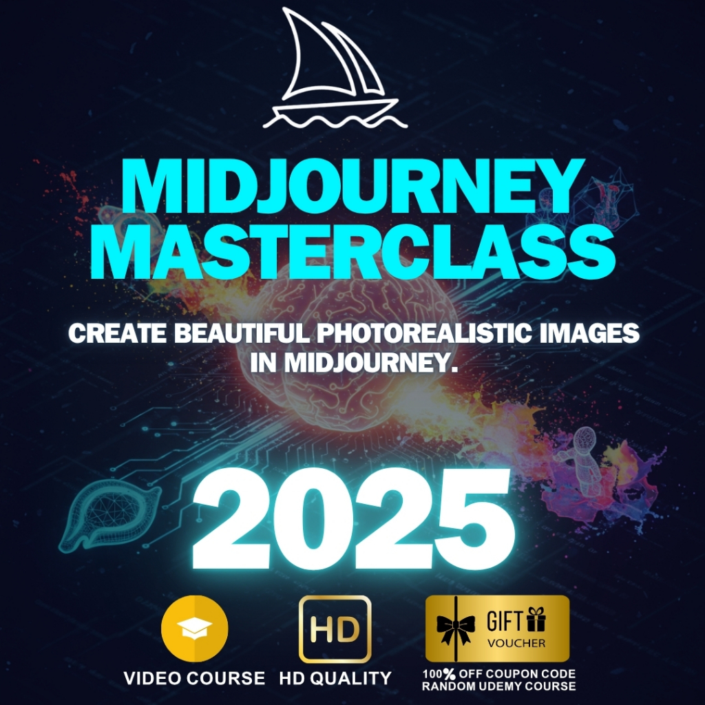 (Video Course) Midjourney Masterclass: Create AI Art with Midjourney v6 |  AI Image Creation