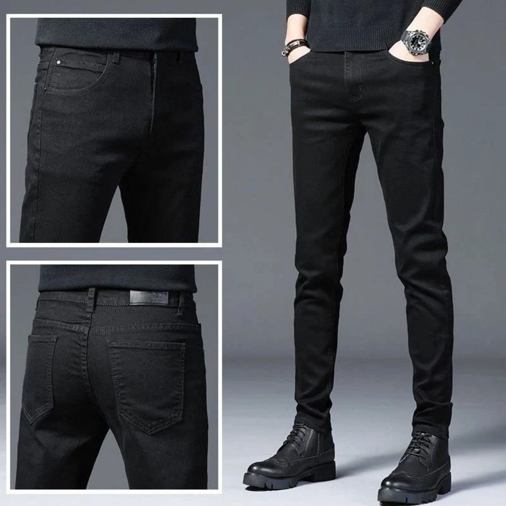 [High quality] men's skinny slim-fit strechable kain denim jeans stretch size [26-40]