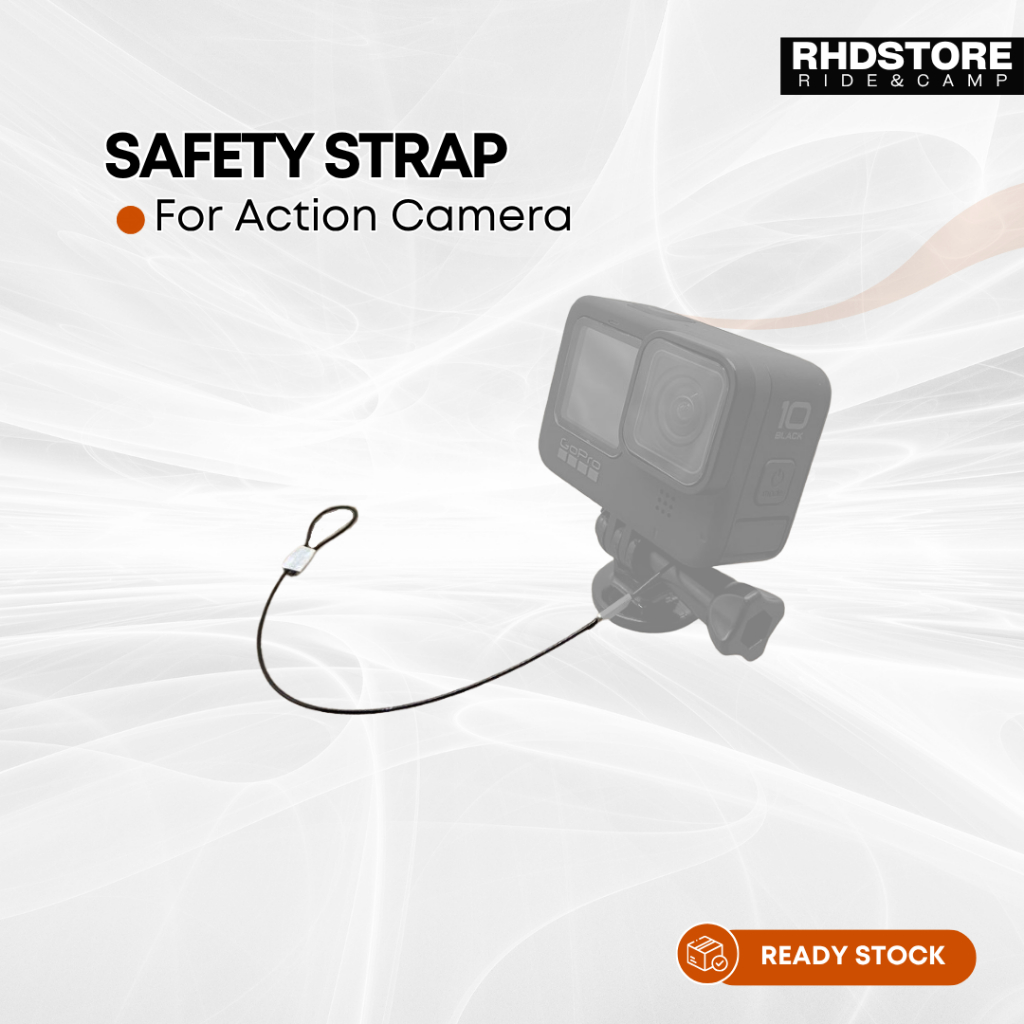 Stainless Safety Strap Wire Tether Lanyard Rope For Action Camera Gopro Sjcam Dji Insta 360 X2 X3
