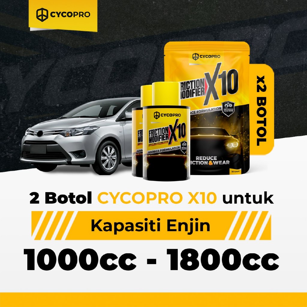 CYCOPRO X10 Friction Modifier Car Additive Engine Treatment Oil Engine Booster Engine Care