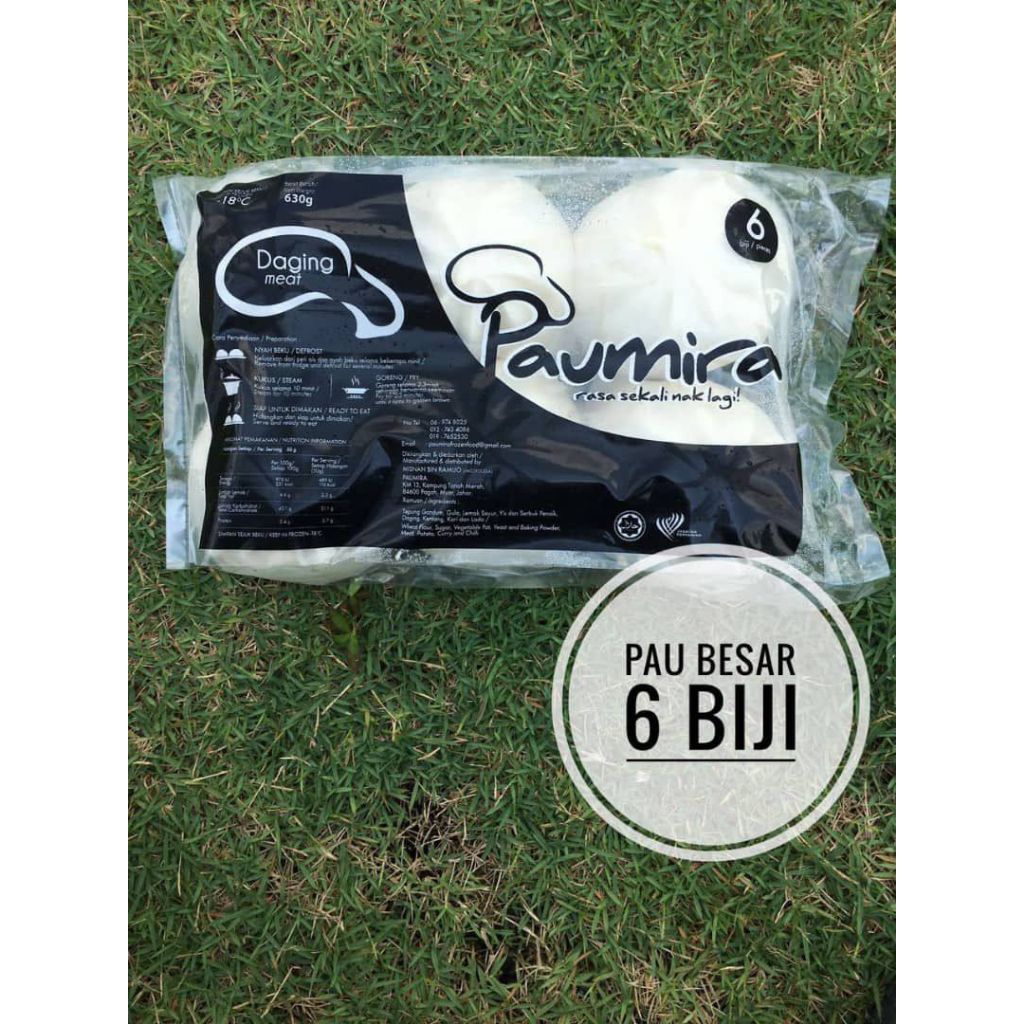 ORIGINAL PAU MIRA PAGOH PAU BESAR 6 PCS SEDAP MURAH PAU GEBU PAU ANTI PENUH PAU MUDAH DIMASAK UNTUK SARAPAN