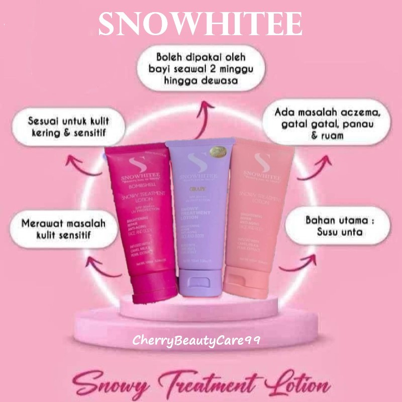 SNOWHITEE Treatment Lotion Susu Unta Merawat Masalah Kulit Eczema Sel Kulit Mati