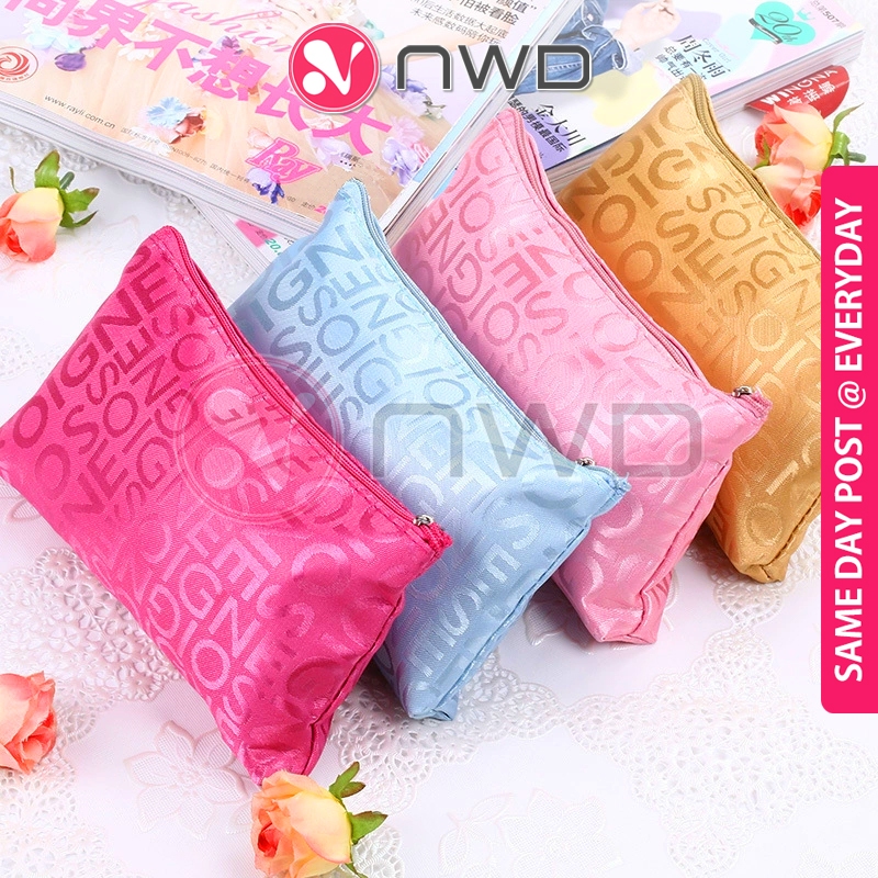 《 》Women Cosmetic Makeup Bag Zip Coin Purse Wallet Travel Pouch Beg Kosmetik 化妆包 NWD