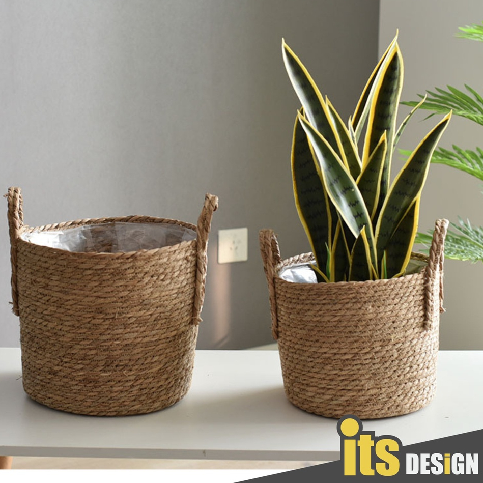 Bakul Rotan Besar Rattan Basket Rattan Vase Rotan Basket Rattan Vase Nordic Bamboo Basket Rattan Pot