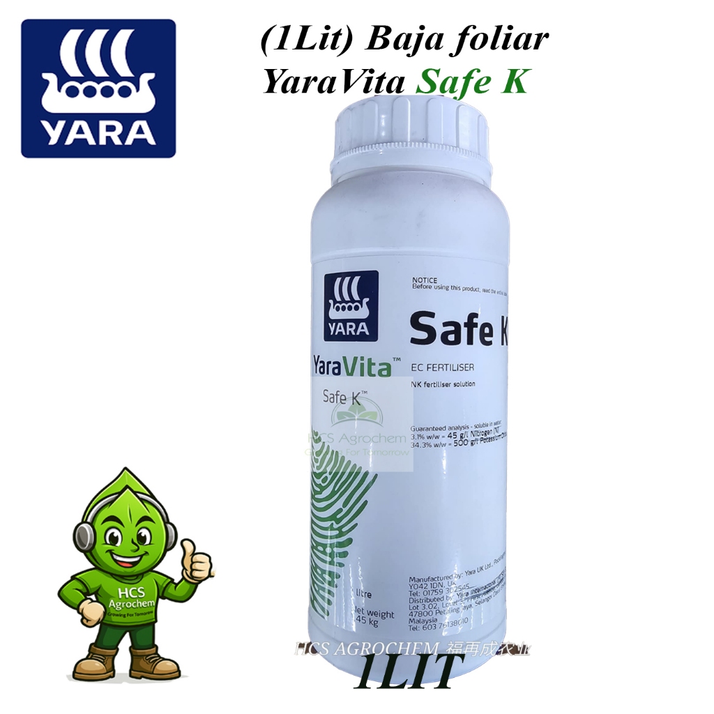 (+-1litre) Baja air YaraVita Safe K (Nitrogen, Potassium Oxide)