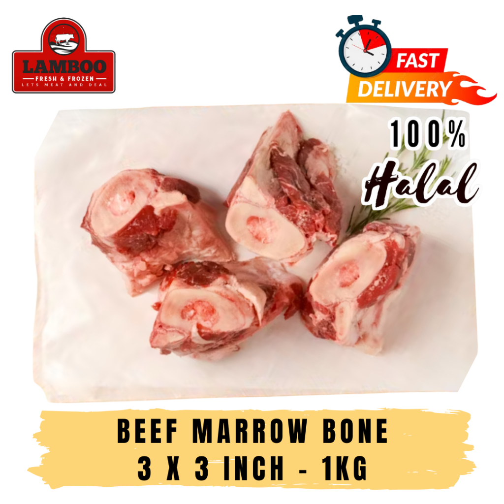 Beef Marrow Bone 3 x 3 inch - 1kg