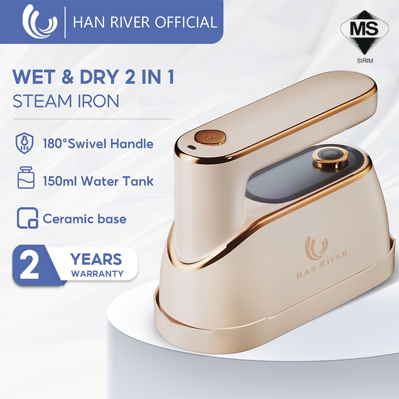 HAN RIVER Steam Iron Wet & Dry Iron Portable Iron Travel Iron Steam Garment Steam Iron HRYD03