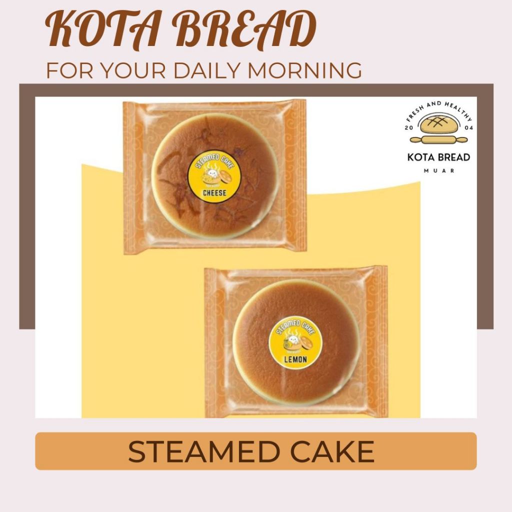 [KotaBread] Steamed Cake | Cheese Cake Lemon Cake 85g | 2 Flavour 网红小蛋糕 柠檬 起司口味