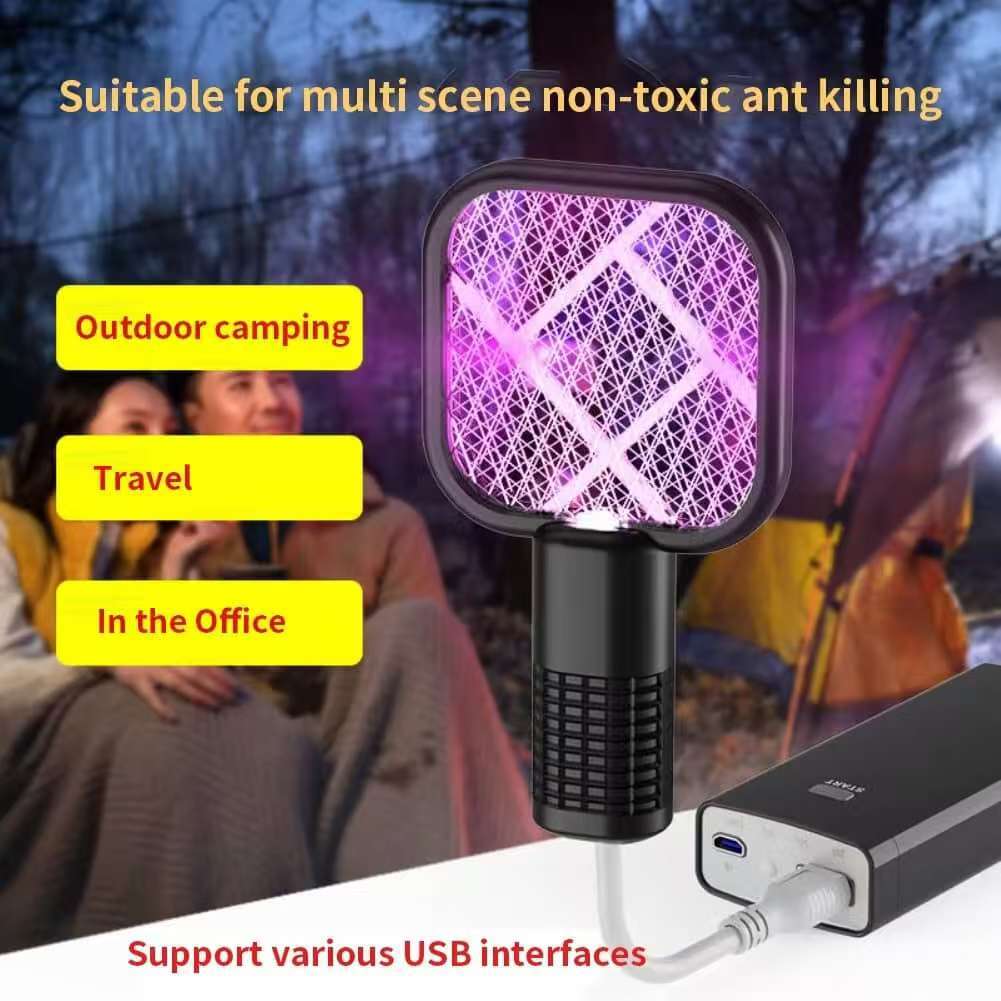 USB Mosquito Swatter Mini Fly Trap Mosquito Swatter Kill USB Portable Mosquito Killer Repellent Led Bedroom