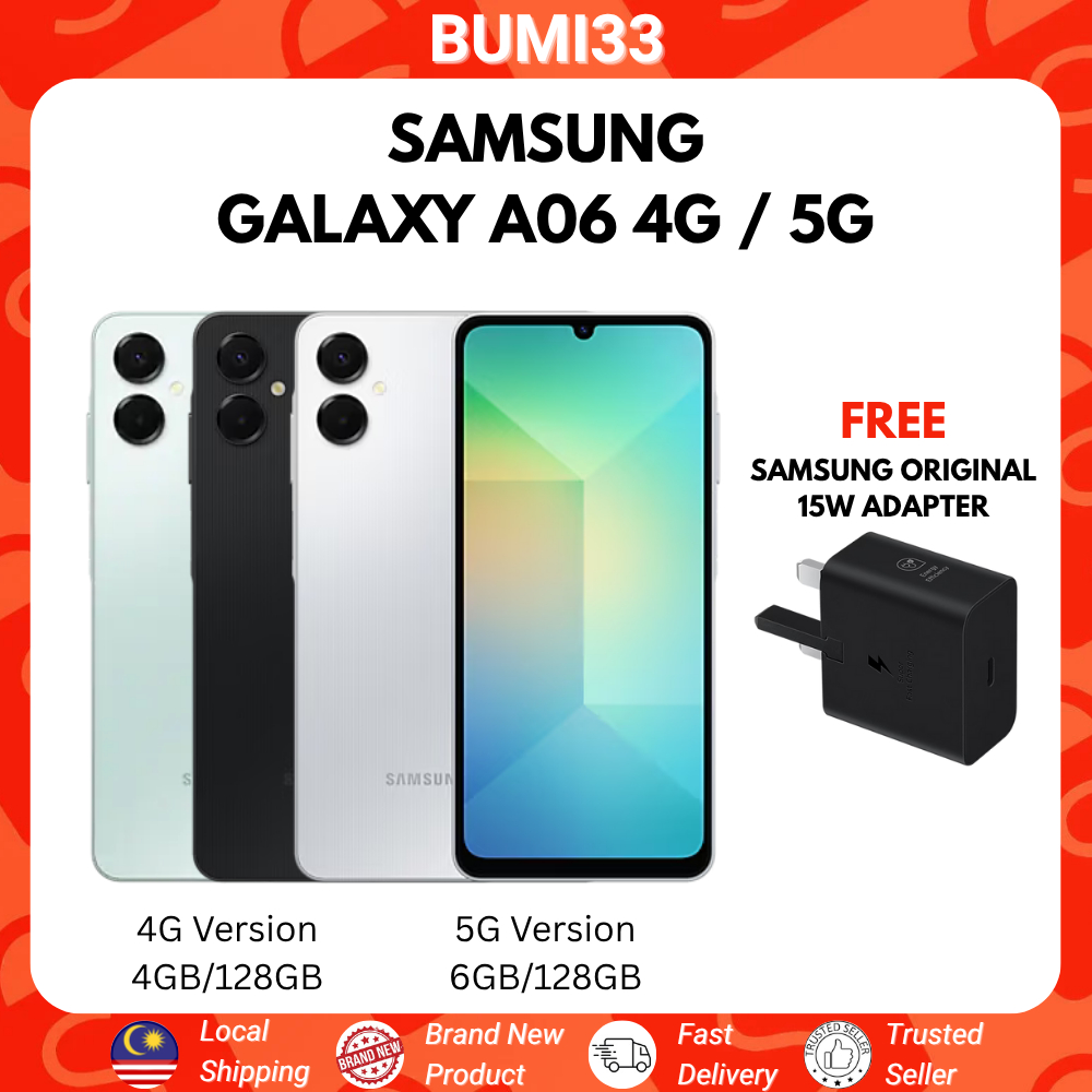 [PROMO] Samsung Galaxy A06 5G / 4G LTE | 1 Year Samsung Malaysia Warranty |