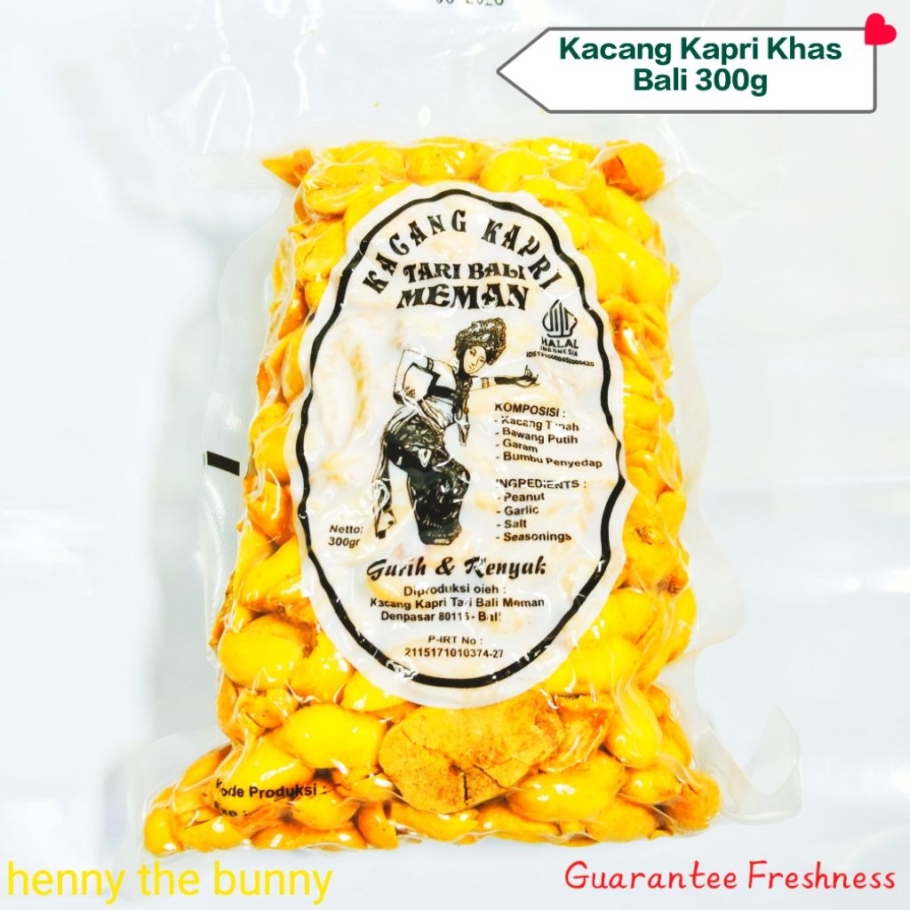 TARI Bali Garlic Flavour 300g Bali Peanut Roasted Dance capri khas Bali kacang Kapri
