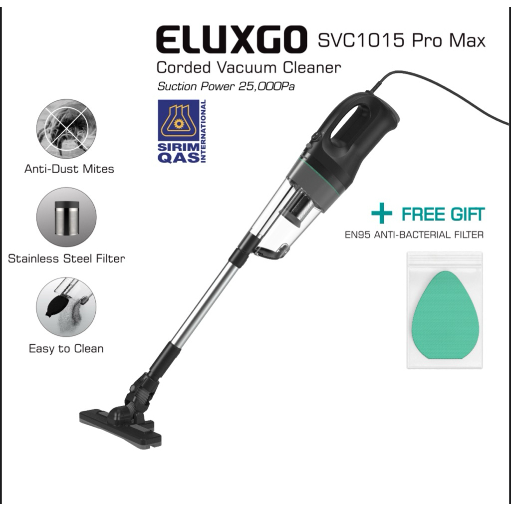 🔥ELUXGO 🇲🇾 25000PA SVC1015 PRO MAX POWERFUL VACCUM（PENANG POS OUT）（FULL SET VACCUM）