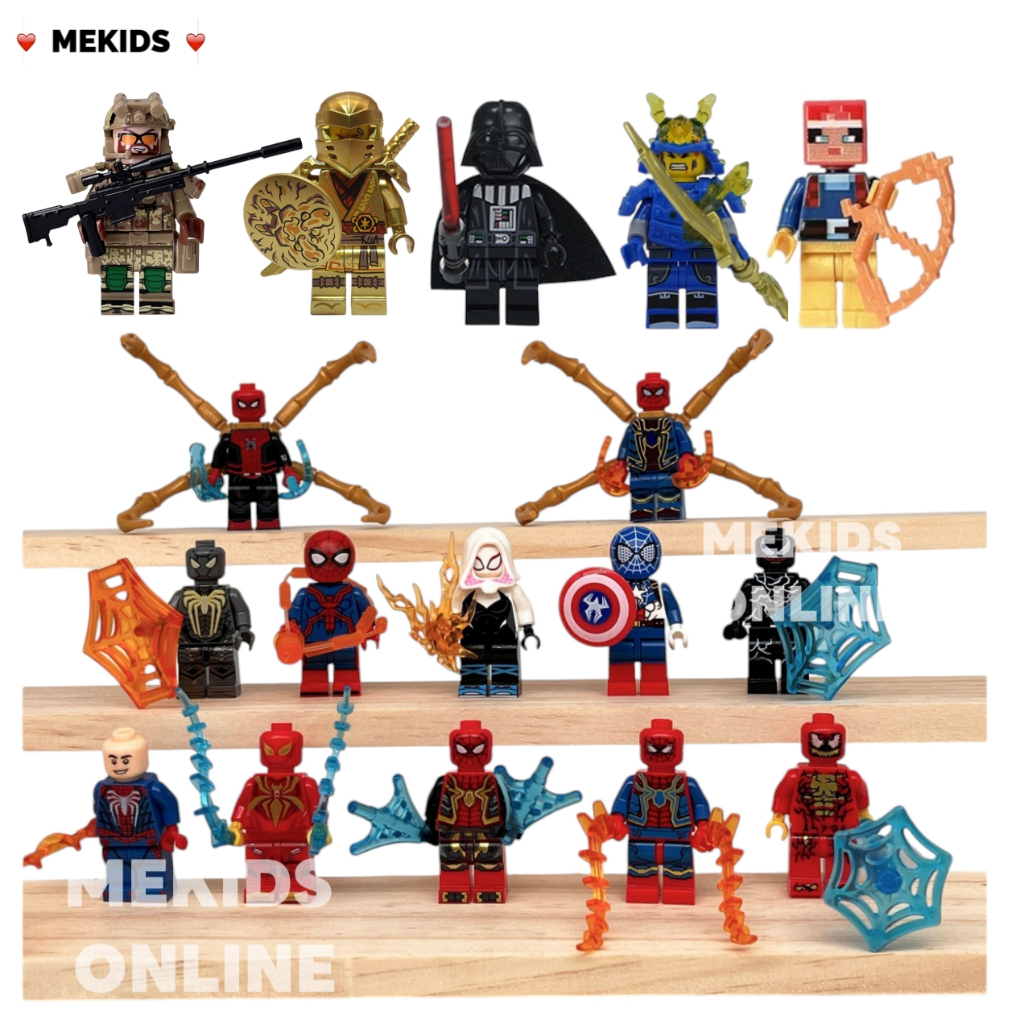 FAST SHIP 24hRandom Minifigures Mini Figures Super Heroes Military Soldier City Friends Building Block Brick Toy