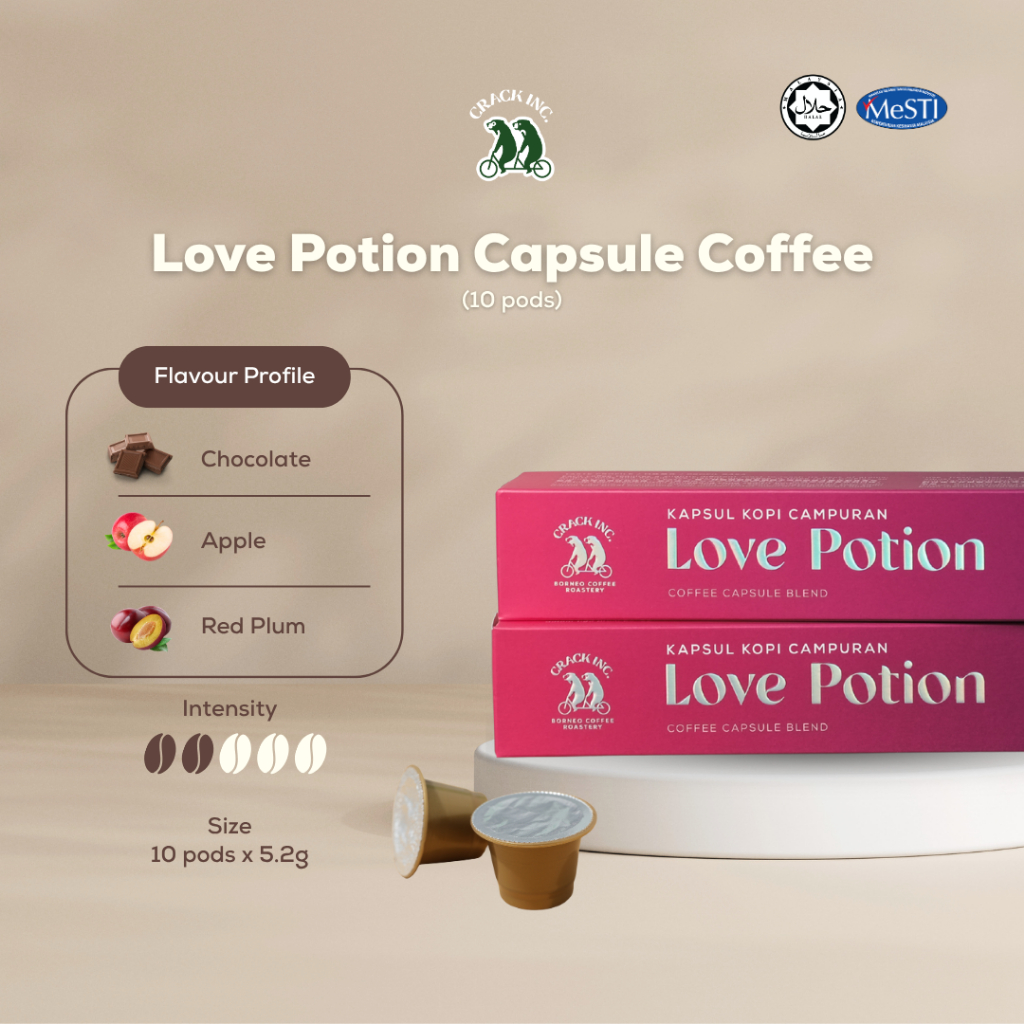 [Halal] CRACK INC. Love Potion Coffee Capsule (10pcs) | Nespresso® Compatible
