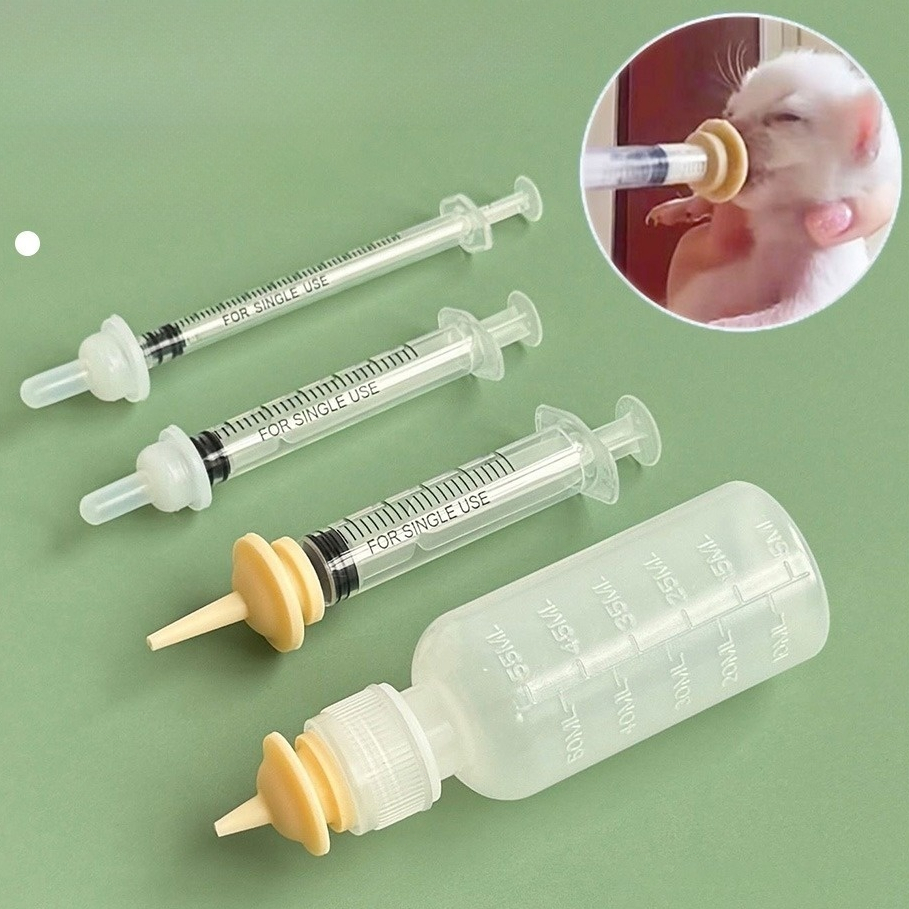 SUSU BOTOL KUCING MIRACLE NIPPLE PUTING susu ANAK kucing baru lahir picagari newborn cat arnab puppy bottle milk syringe