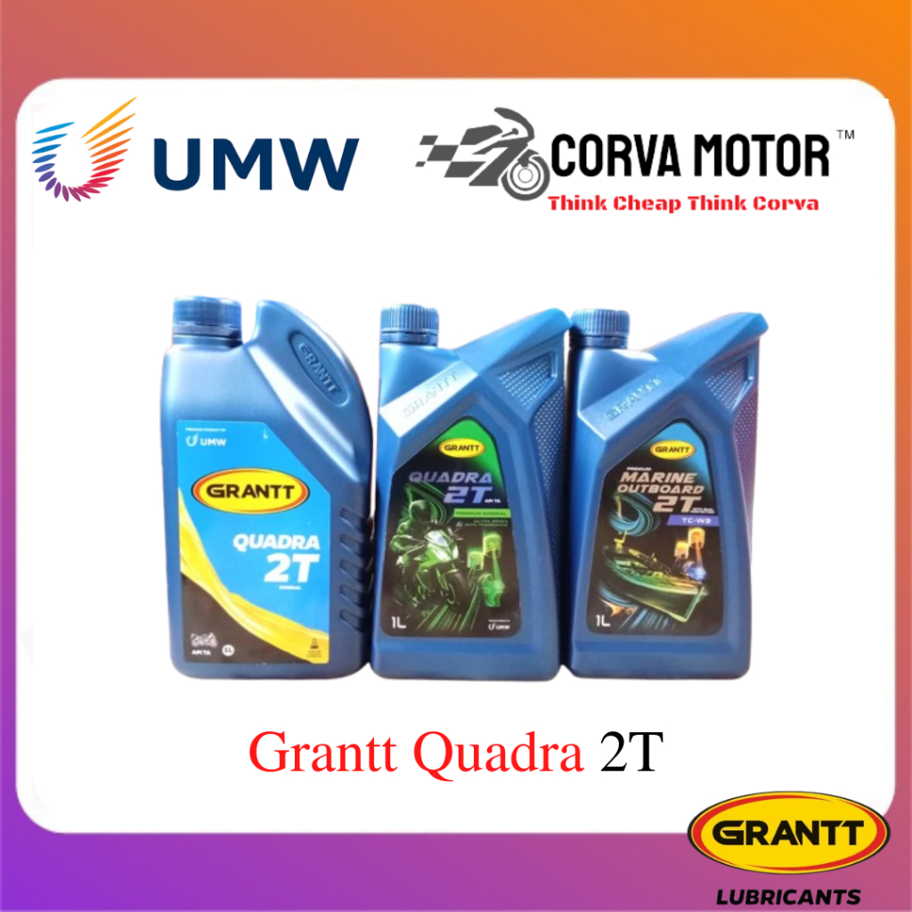Corva Motor Grantt Quadra 2T Red, Grantt Quadra 2T Green, Grantt Quadra Marine 2T Motorcycle 2T Oil