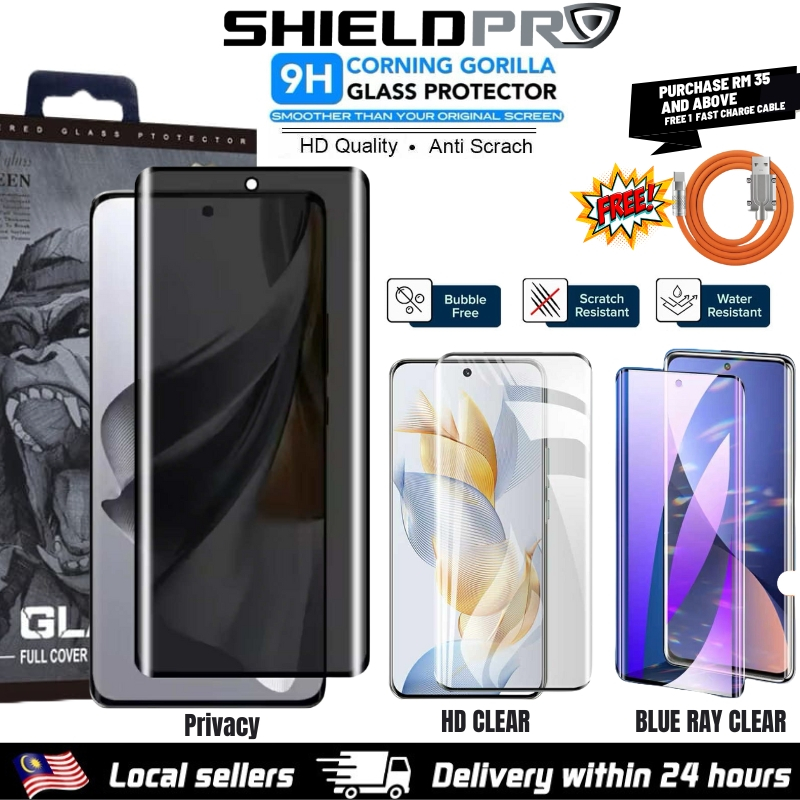 REDMI NOTE 15 14 13 PRO PLUS + 5G ANTI PRIVACY BLUE RAY CURVE TEMPERED GLASS SCREEN PROTECTOR