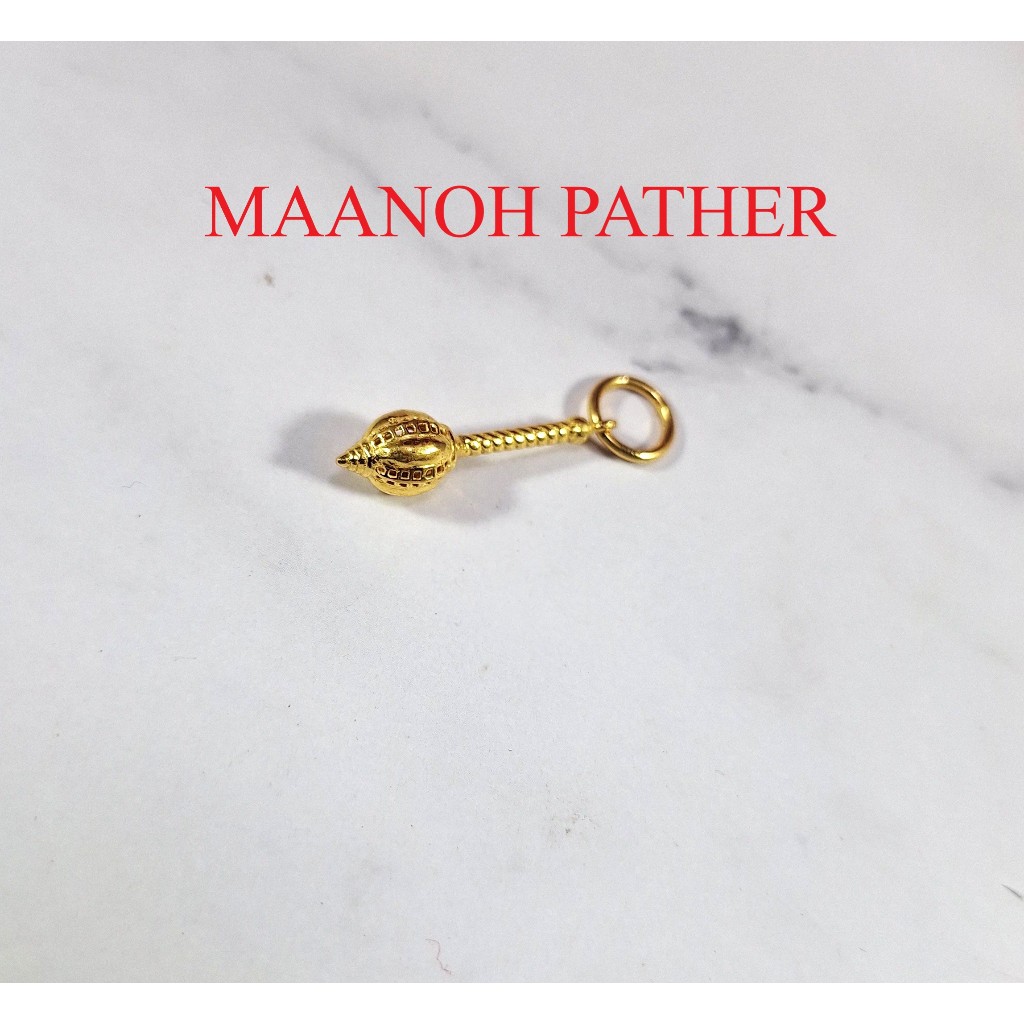 1.53GM-916 GOLD PENDANT-916 HANUMAN GADA PENDANT-916 INDIAN PENDANT-916 HANUMAN GADA LOKET-916 EMAS-916 LOKET-916 GOLD