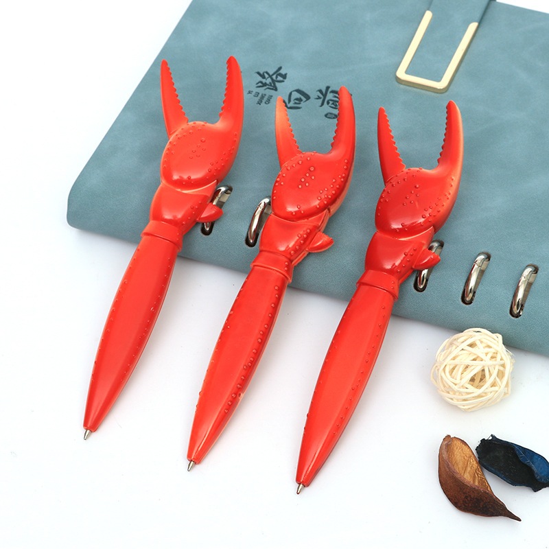 Funny Crab Claw Pen Novelty Cute Japanese Ocean Themed Ballpoint Pen Black Ink Stationery