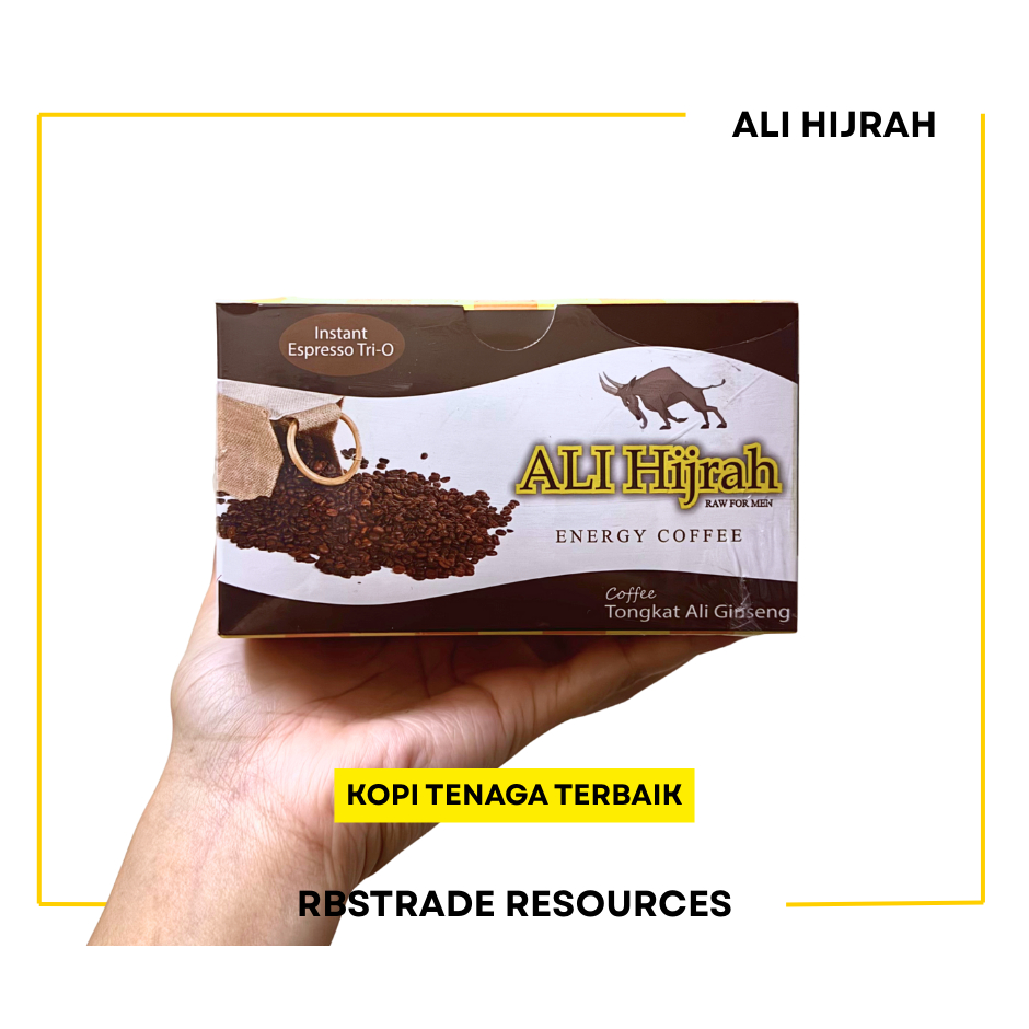 KOPI ALI HIJRAH Energy Coffee Tongkat Ali Ginseng Kopi Tenaga Lelaki Stamina Instant Espresso