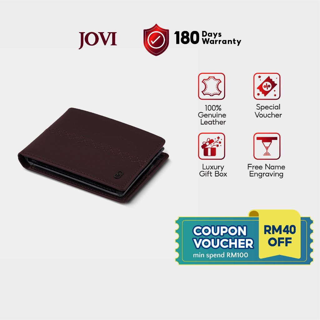 JOVI BOBBY Wallet (Mens Wallet) - Genuine Cow Leather