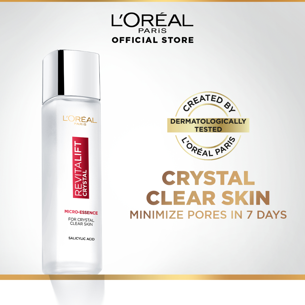 L'Oréal Paris Revitalift Crystal Micro Essence |Glowing & Clear Skin, Skin Care Routine 65ml/130ml