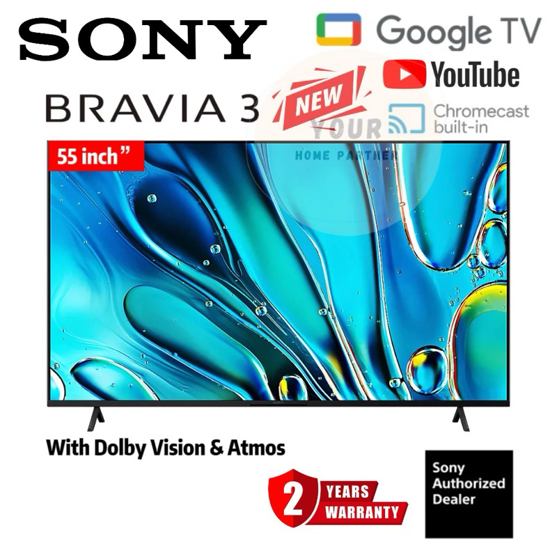 [Free Shipping]Sony 55/65/75 Inch S30 Bravia 3 LED TV 4K UHD HDR Goggle TV K-55S30 55 inch / K-65S30 65 inch /K-75S30