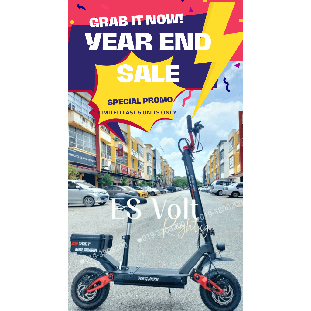 Electric Scooter ES Volt High performance 60V 23AH 6000W POWER Righty 70-99KmH