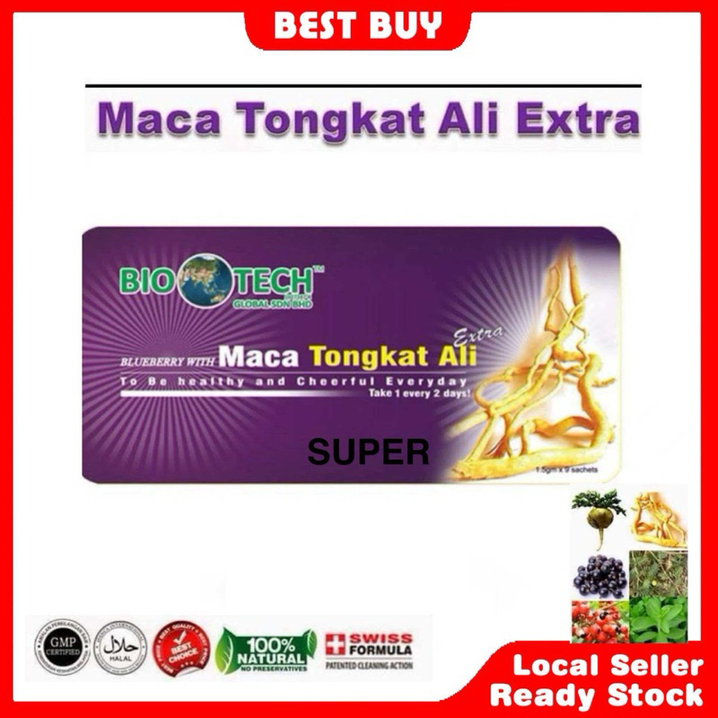 Biotech Maca Tongkat Ali Extra (SUPER)/ (1 box/ 9 Pcs)