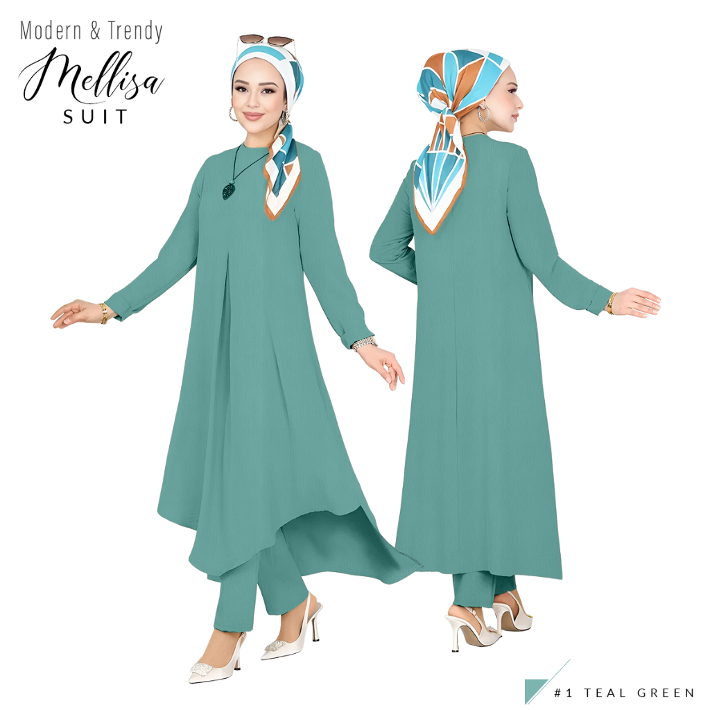 *New Season Arrival* Modern & Trendy Melissa Suit Wanita Set Muslimah by Modest Glam