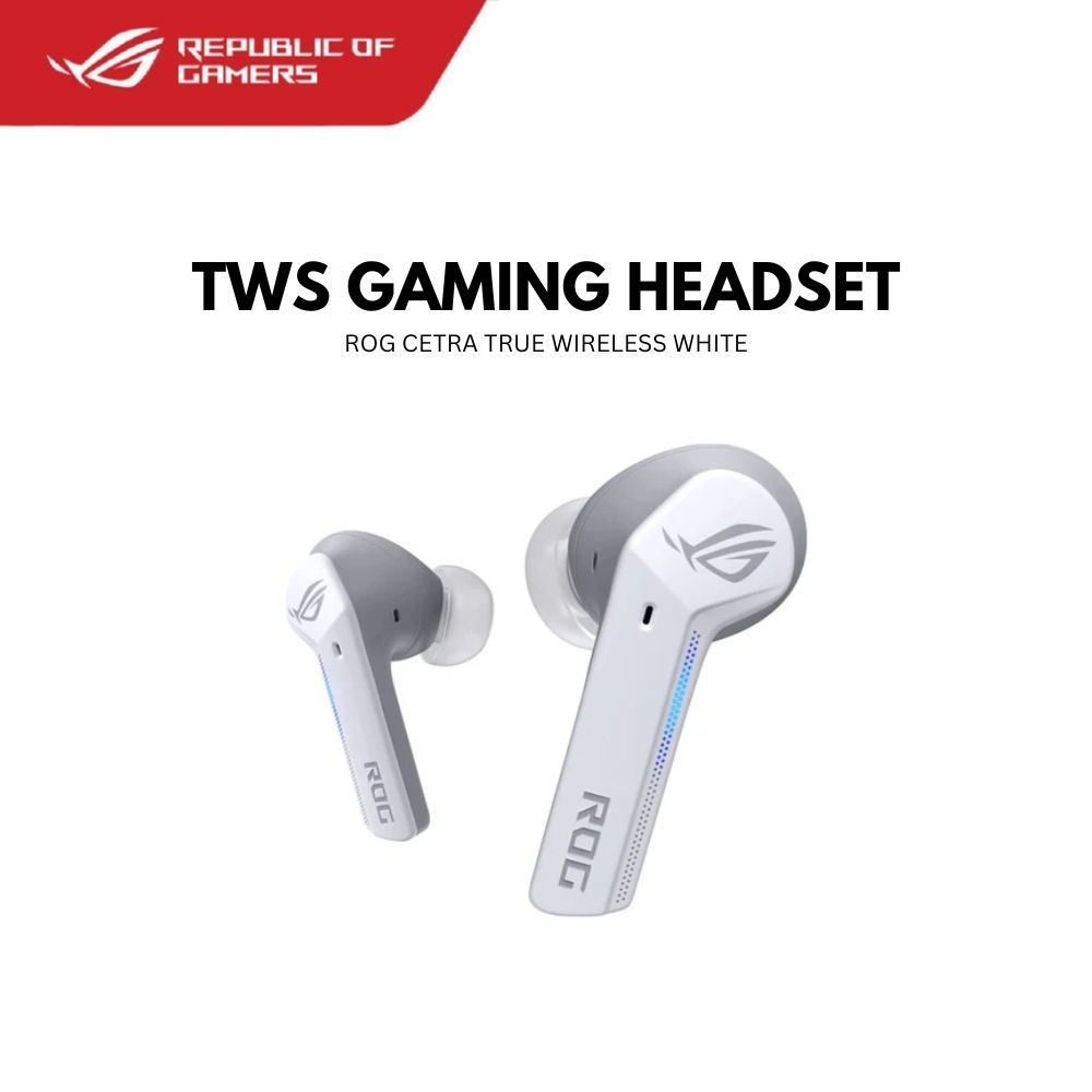 ASUS ROG CETRA TRUE WIRELESS WHITE HEADSET (90YH03X1-B5UA00)