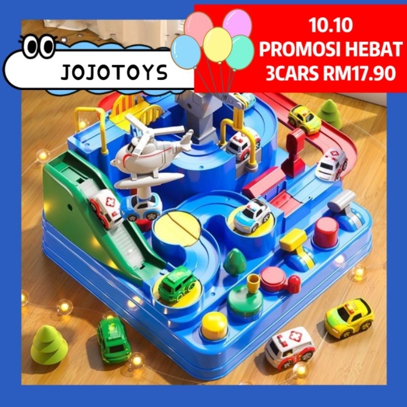 Kids Car Track Adventure Puzzle Train Railway Set Track Educational Toys Vehicles Mainan Bayi Birthday Gift for Boy girl