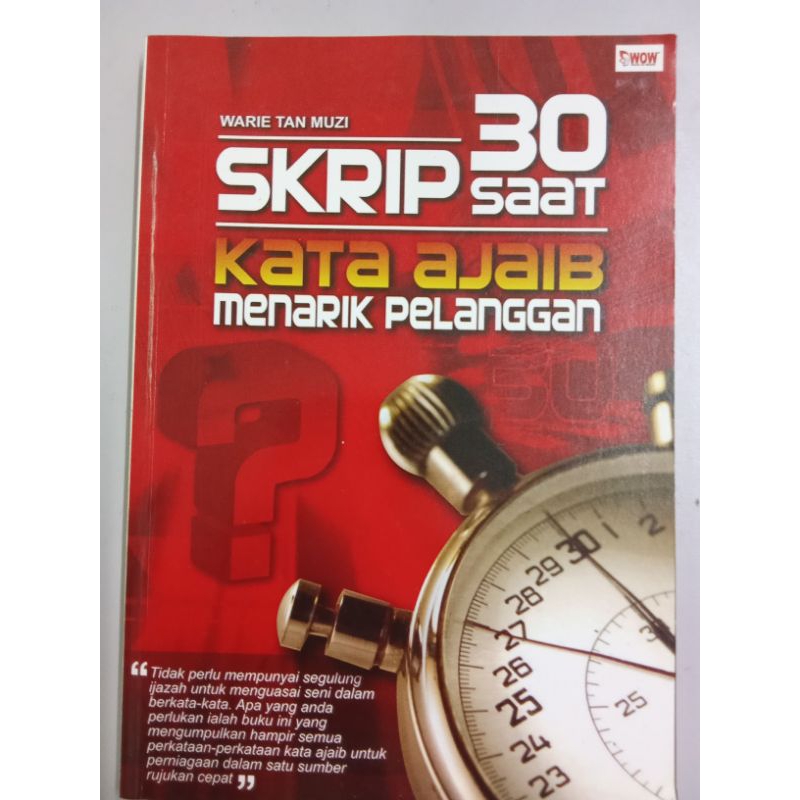 30 skrip saat kata ajaib menarik pelanggan- Warie Tan Muzi