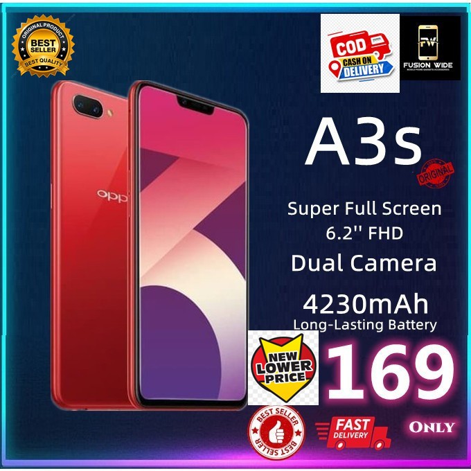 100% ORIGINAL OPPO A3S 6GB RAM 128GB ROM TIPTOP CONDITION ORIGINAL HANDPHONE | MURAH | LIKE NEW |