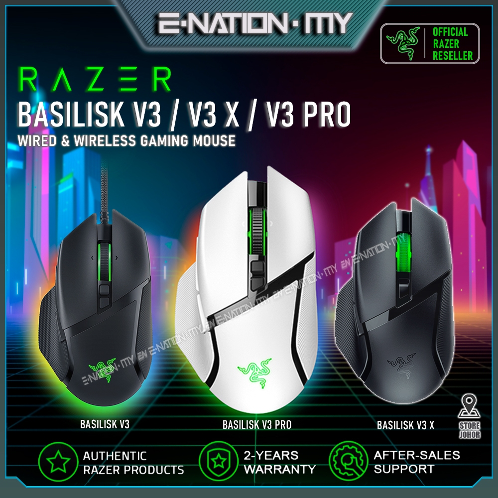 RAZER Basilisk V3 / V3 X / V3 Pro RGB Chroma Full - Gaming Wired & Wireless Mouse