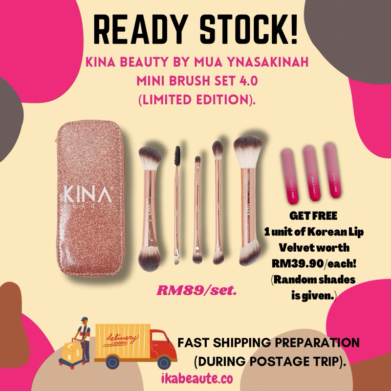 [Limited Edition] KINA BEAUTY Mini Brush Set 4.0