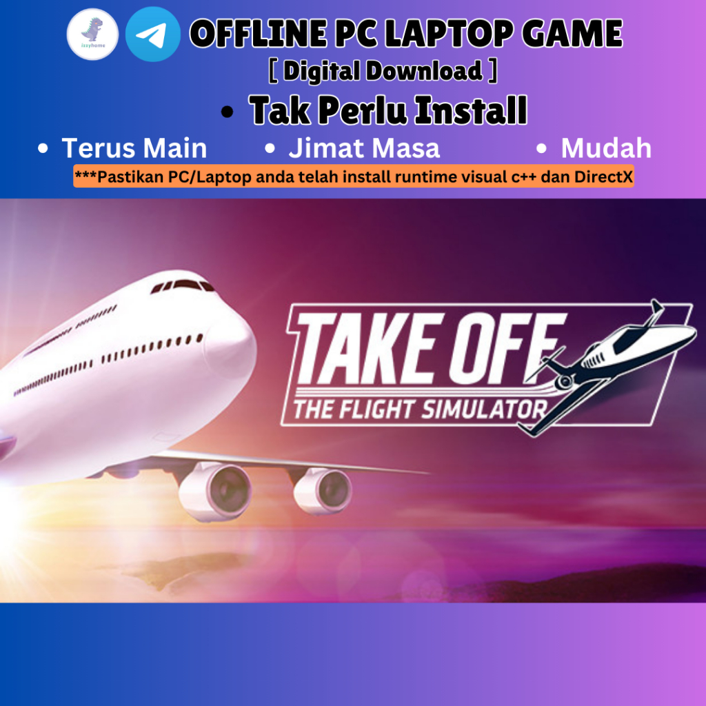 [PC Offline Game Portable]Take Off-The Flight Simulator [Digital Download]