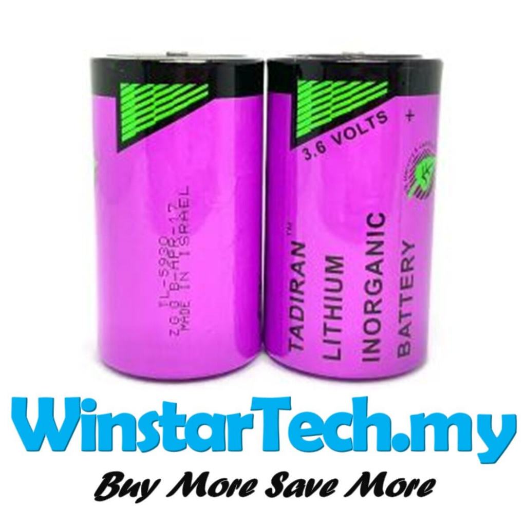TADIRAN ISRAEL SL-2780 TL-5930 SL-780 Type-D D size 3.6V 19000mAh Lithium thionyl chloride Battery Battries 1pcs