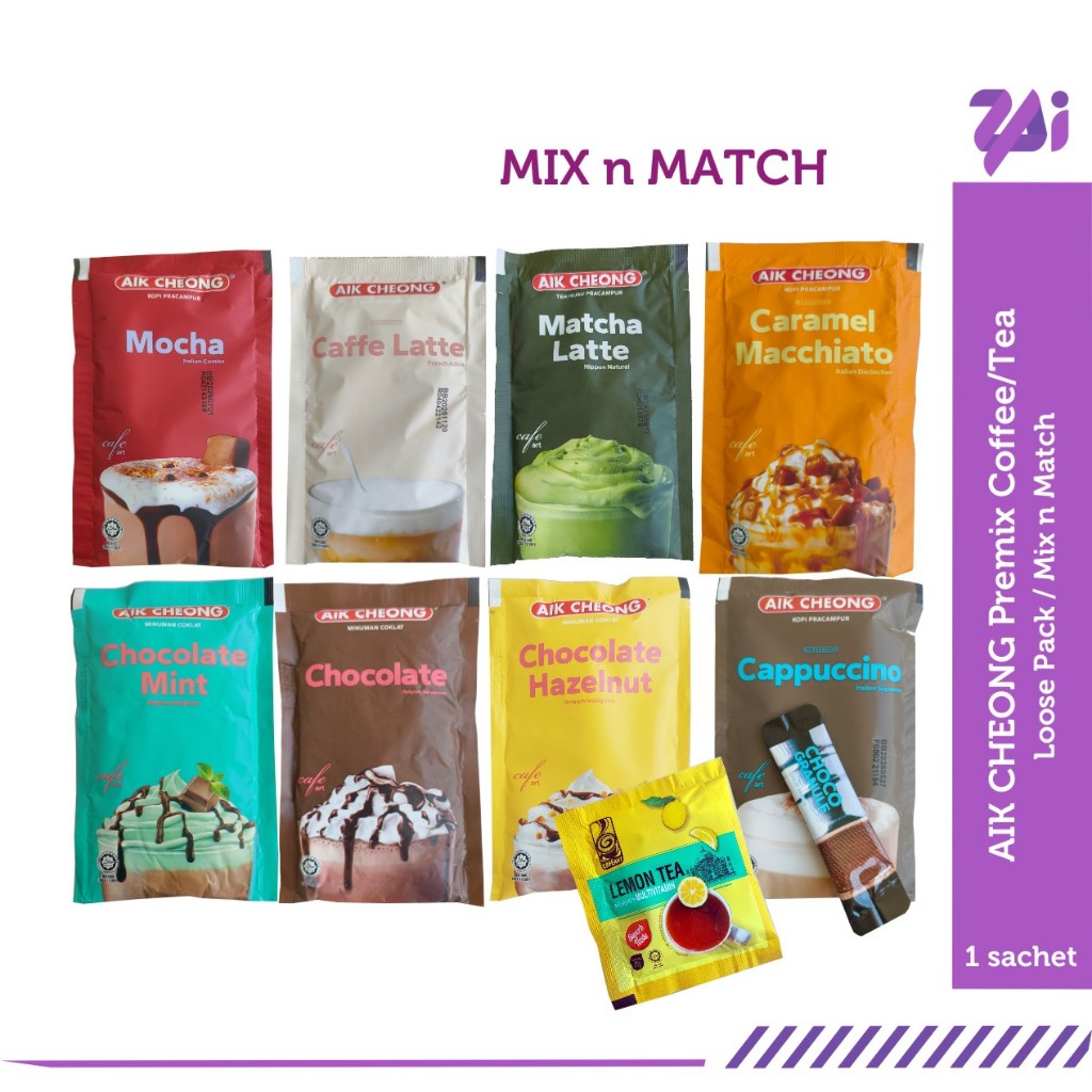 AIK CHEONG Kopi Segera Pek Percubaan (Kopi / Teh Tarik / Chocolate Drink)