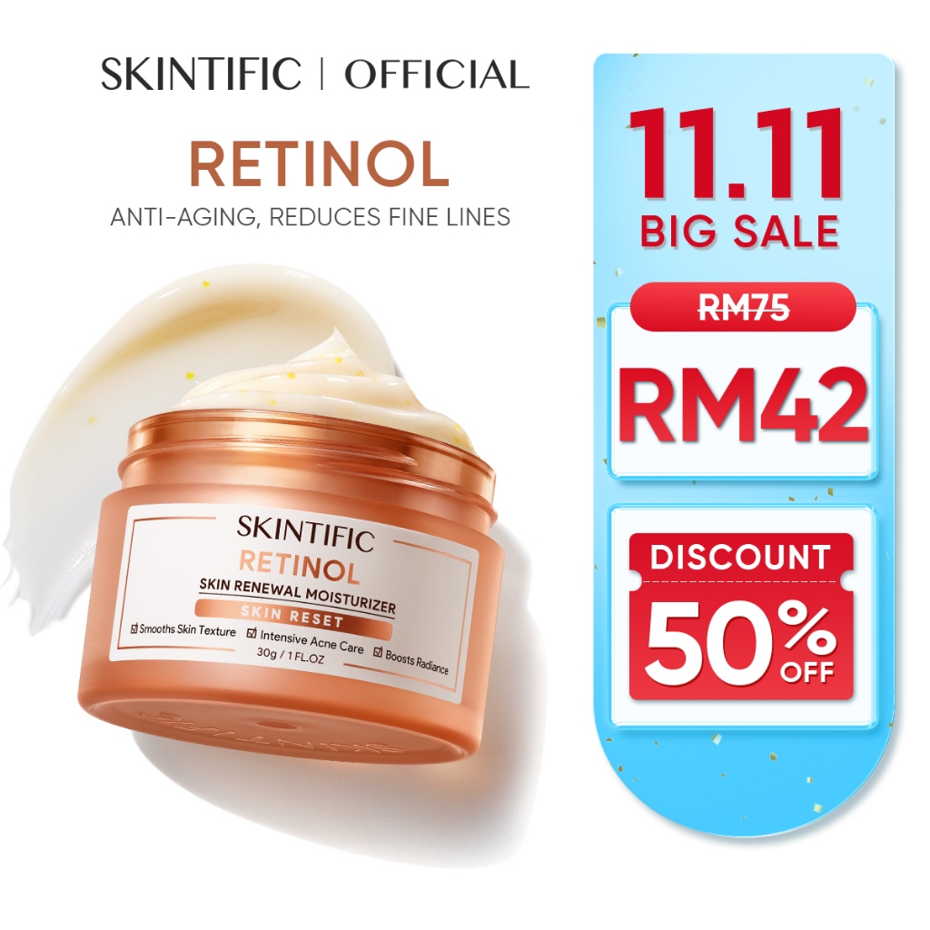 SKINTIFIC Retinol Skin Renewal Moisturizer skincare Retinol Moisturiser brightening Face Anti-Aging Night Cream