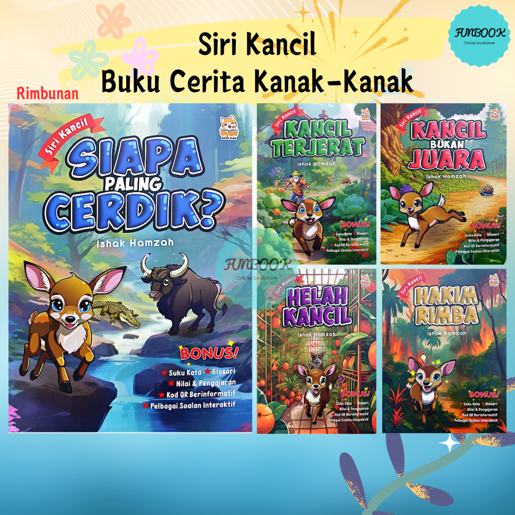 [FUNBOOK] Siri Kancil Buku Cerita Suku Kata Ishak Hamzah Rimbunan Oyen Book Club