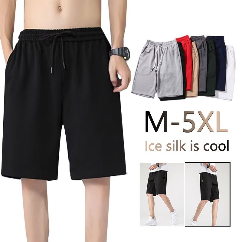 LS M-5XL Men Short Pants Sport Shorts Beach Shorts Casual Fashion Men Pants Seluar Pendek Lelaki Men's Pant