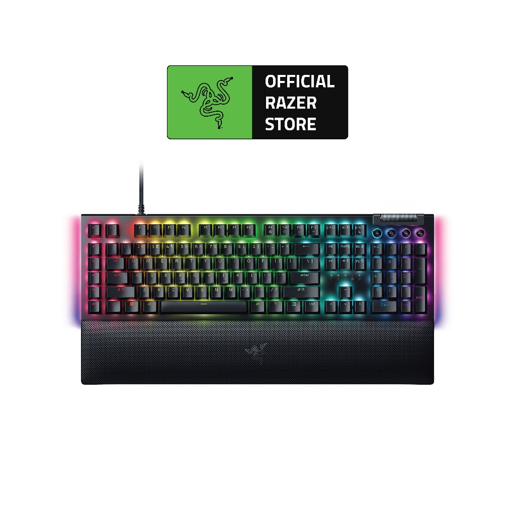 Razer BlackWidow V4 Mechanical Gaming Keyboard | 6 Macro Keys | Magnetic Wrist Rest