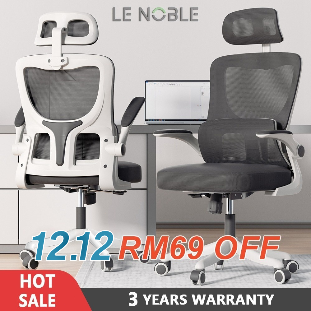 【LENOBLE BRAND】 418 Office Chair Gaming Chair Ergonomic Chair Computer Chair Kerusi Gaming - 3 Years Official Warranty