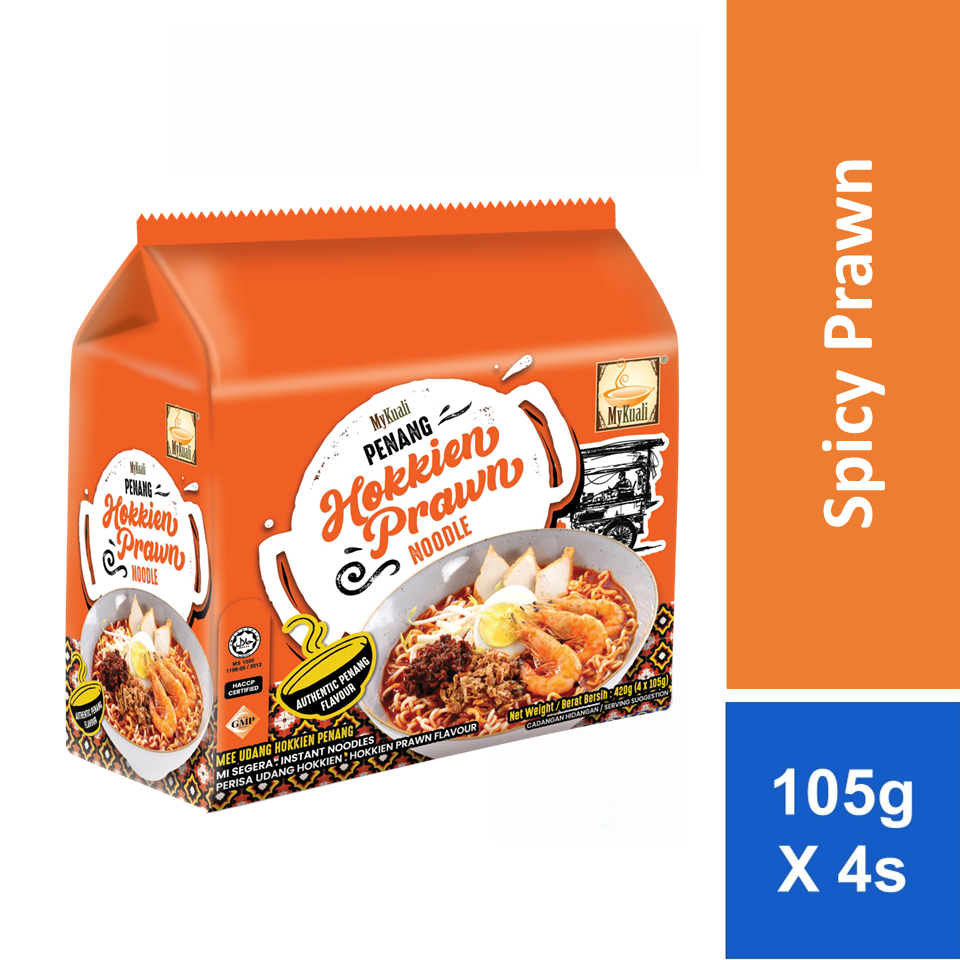 Mykuali Penang Noodle Hokkien Prawn 105g X 4s