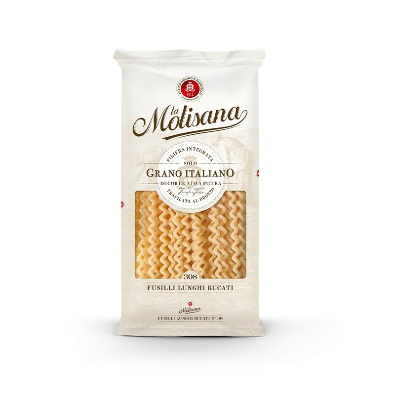 La Molisana Fusilli lunghi bucati 500g Italian Pasta Halal